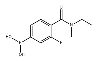 Boronic acid, B-[4-[(ethylmethylamino)carbonyl]-3-fluorophenyl]- 结构式