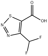 4-(二氟甲基)-1,2,3-噻二唑-5-甲酸 结构式