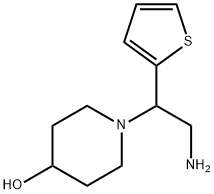 4-Piperidinol, 1-[2-amino-1-(2-thienyl)ethyl]- 结构式