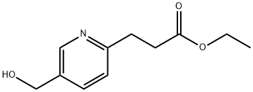 2-Pyridinepropanoic acid, 5-(hydroxymethyl)-, ethyl ester 结构式