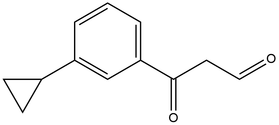 3-Cyclopropyl-β-oxobenzenepropanal 结构式