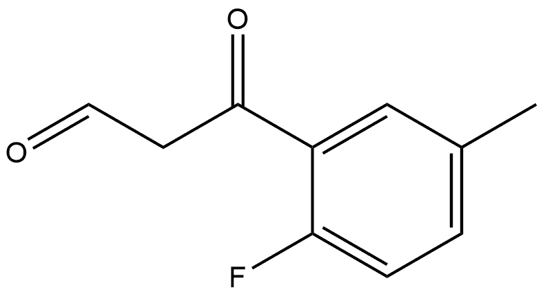 2-Fluoro-5-methyl-β-oxobenzenepropanal 结构式