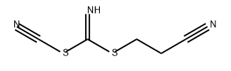 Carbonimidodithioic acid, cyano-, cyanomethyl methyl ester (9CI) 结构式