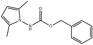 N-CBZ-2,5-二甲基-1H-吡咯-1-胺 结构式