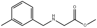 (3-甲基苄基)甘氨酸甲酯 结构式