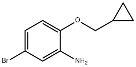 5-溴-2-(环丙基甲氧基)苯胺 结构式