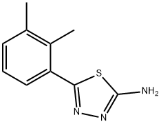 5-(2,3-dimethylphenyl)-1,3,4-thiadiazol-2-amine 结构式