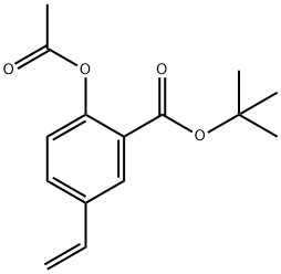 TERT-BUTYL2-ACETOXY-5-VINYLBENZOATE 结构式