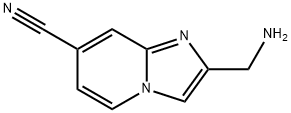 2-(aminomethyl)imidazo[1,2-a]pyridine-7-carbonitrile 结构式