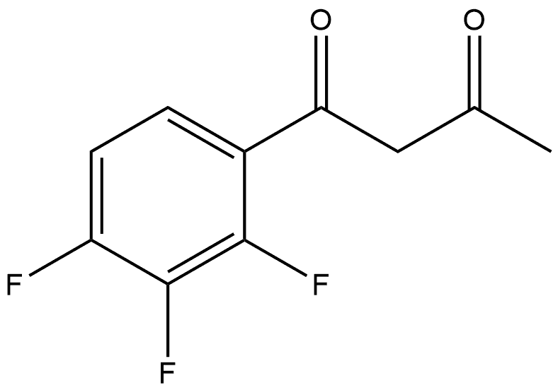 1-(2,3,4-Trifluorophenyl)-1,3-butanedione 结构式