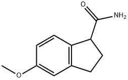 1H-Indene-1-carboxamide, 2,3-dihydro-5-methoxy- 结构式