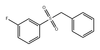 Benzene, 1-fluoro-3-[(phenylmethyl)sulfonyl]- 结构式