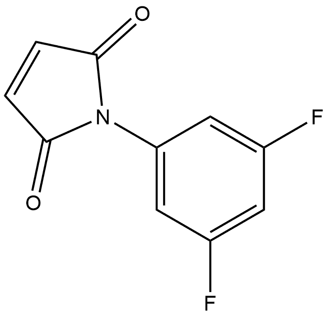 1-(3,5-Difluorophenyl)-1H-pyrrole-2,5-dione 结构式