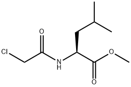 N-(2-Chloroacetyl)-L-leucine methyl ester 结构式