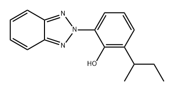 2-(2H-1,2,3-苯并三唑-2-基)-6-仲丁基苯酚 结构式