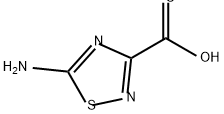 5-氨基-1,2,4-噻二唑-3-羧酸 结构式