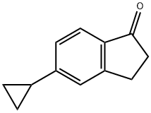 5-环丙基-2,3-二氢-1H-茚-1-酮 结构式