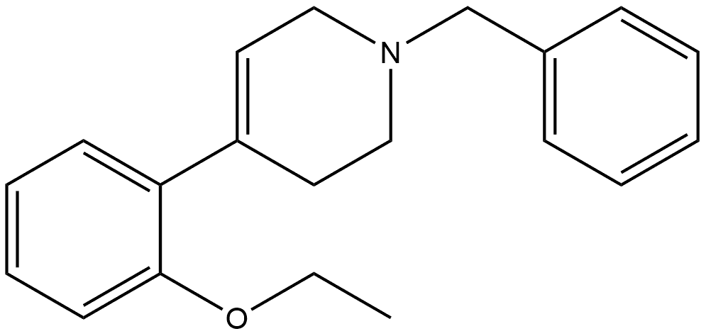 4-(2-Ethoxyphenyl)-1,2,3,6-tetrahydro-1-(phenylmethyl)pyridine 结构式