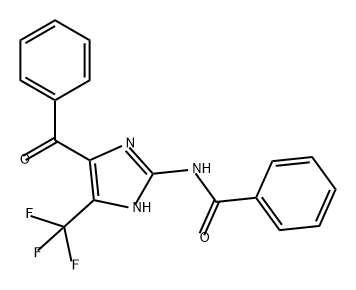 Benzamide, N-[4-benzoyl-5-(trifluoromethyl)-1H-imidazol-2-yl]- 结构式