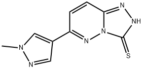 1,2,4-Triazolo[4,3-b]pyridazine-3(2H)-thione, 6-(1-methyl-1H-pyrazol-4-yl)- 结构式