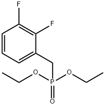 (2,3-二氟苄基)磷酸二乙酯 结构式