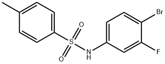 N-(4-溴-3-氟苯基)-4-甲苯磺酰胺 结构式