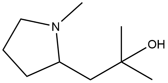 α,α,1-Trimethyl-2-pyrrolidineethanol 结构式