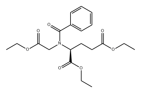 Glutamic acid, N-benzoyl-N-(carboxymethyl)-, triethyl ester (6CI) 结构式