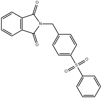 1H-Isoindole-1,3(2H)-dione, 2-[[4-(phenylsulfonyl)phenyl]methyl]- 结构式