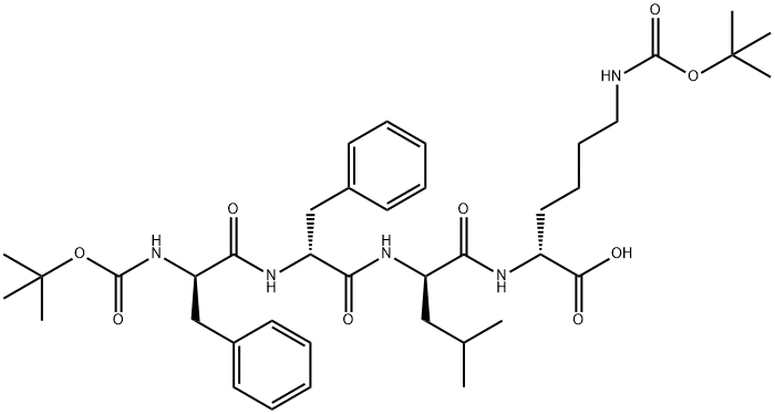 BOC-DPHE-DPHE-DLEU-DLYS(BOC) 结构式