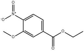 3-甲氧基-4-硝基苯甲酸乙酯 结构式