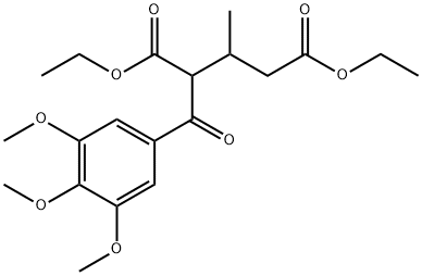 Pentanedioic acid, 3-methyl-2-(3,4,5-trimethoxybenzoyl)-, 1,5-diethyl ester 结构式