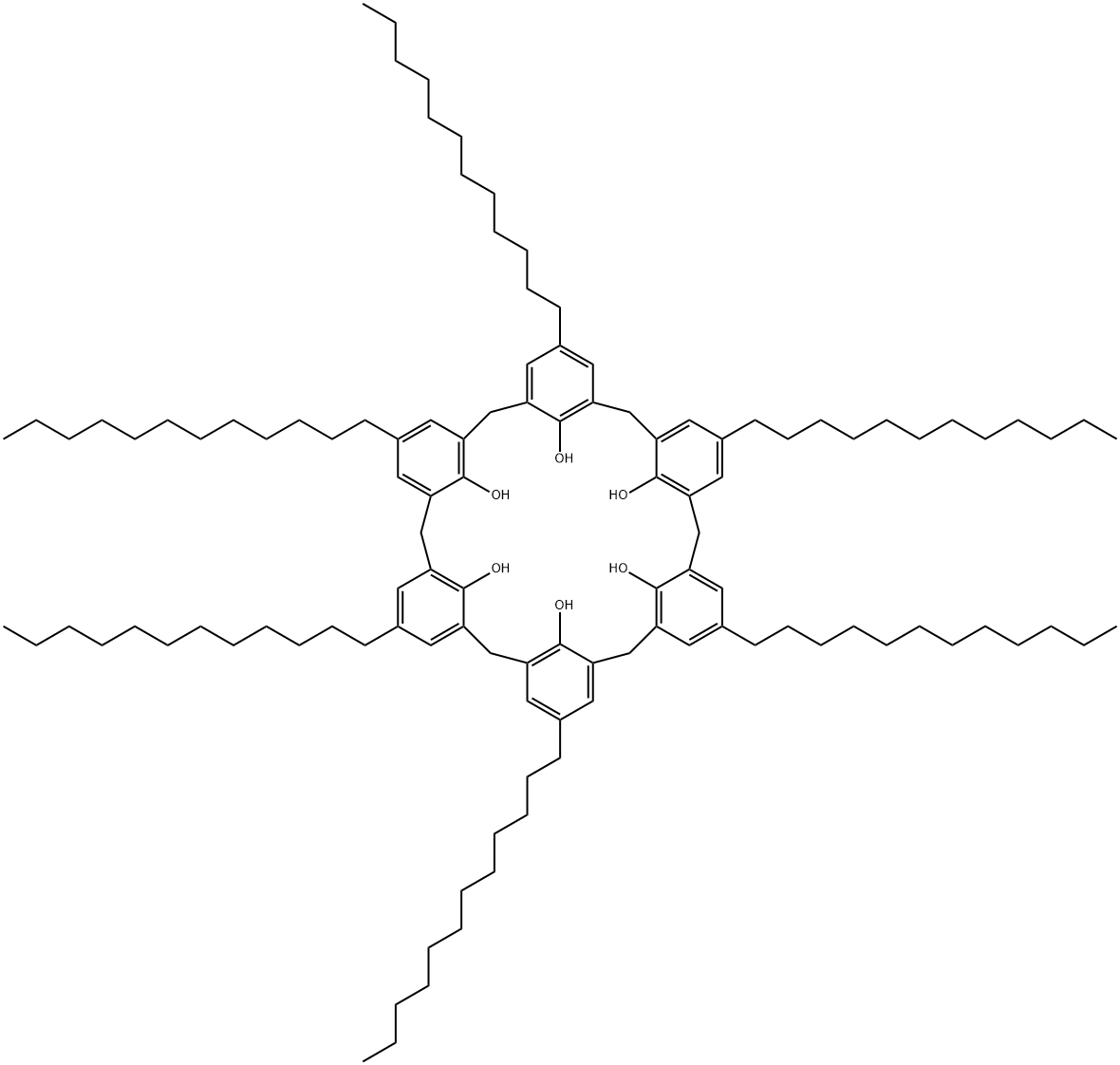 PARA-DODECYLCALIX(6)ARENE 结构式
