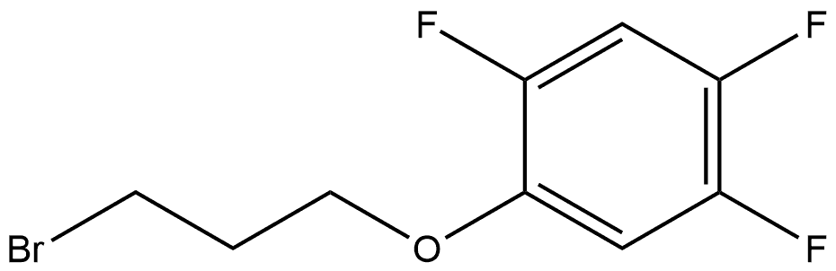 1-(3-Bromopropoxy)-2,4,5-trifluorobenzene 结构式