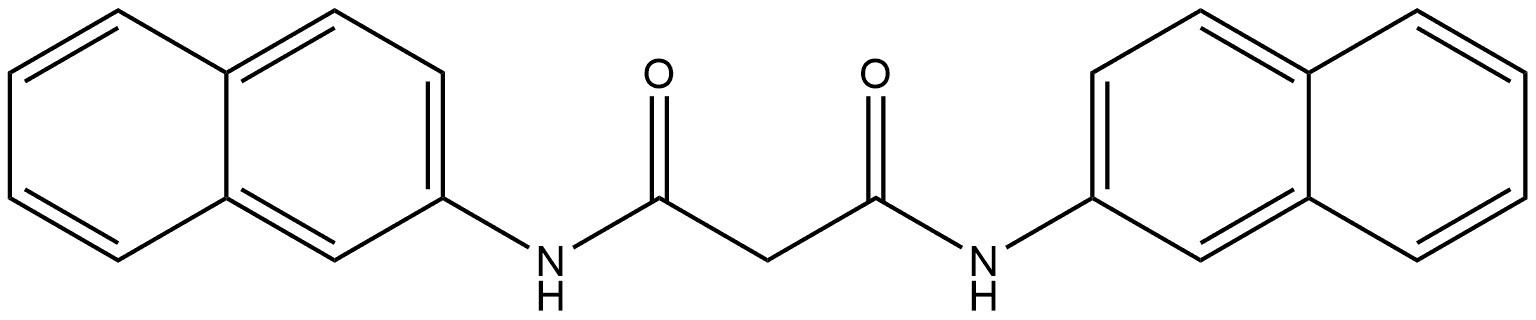 N1,N3-Di-2-naphthalenylpropanediamide 结构式