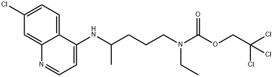 Carbamic acid, N-[4-[(7-chloro-4-quinolinyl)amino]pentyl]-N-ethyl-, 2,2,2-trichloroethyl ester 结构式