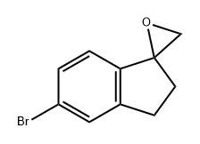 5-溴-2,3-二氢螺环[茚-1,2'-环氧乙烷 结构式