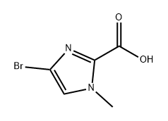 4-溴-1-甲基-1H-咪唑-2-羧酸 结构式