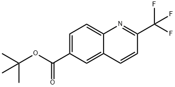 tert-butyl 2-(trifluoromethyl)quinoline-6-carboxylate 结构式