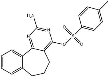 4-氨基-3,5-二氮杂三环[9.4.0.0^{2,7}]十五碳-1(11),2(7),3,5,12,14-己烯-6-基4-甲基苯-1-磺酸酯 结构式