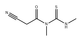 Acetamide, 2-cyano-N-methyl-N-[(methylamino)thioxomethyl]- 结构式