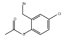 PHENOL, 2-(BROMOMETHYL)-4-CHLORO-, 1-ACETATE 结构式