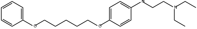 1,2-Ethanediamine, N1,N1-diethyl-N2-[4-[(5-phenoxypentyl)oxy]phenyl]- 结构式