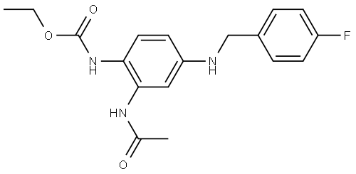 瑞替加滨杂质 结构式