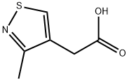 2-(3-甲基异噻唑-4-基)乙酸 结构式