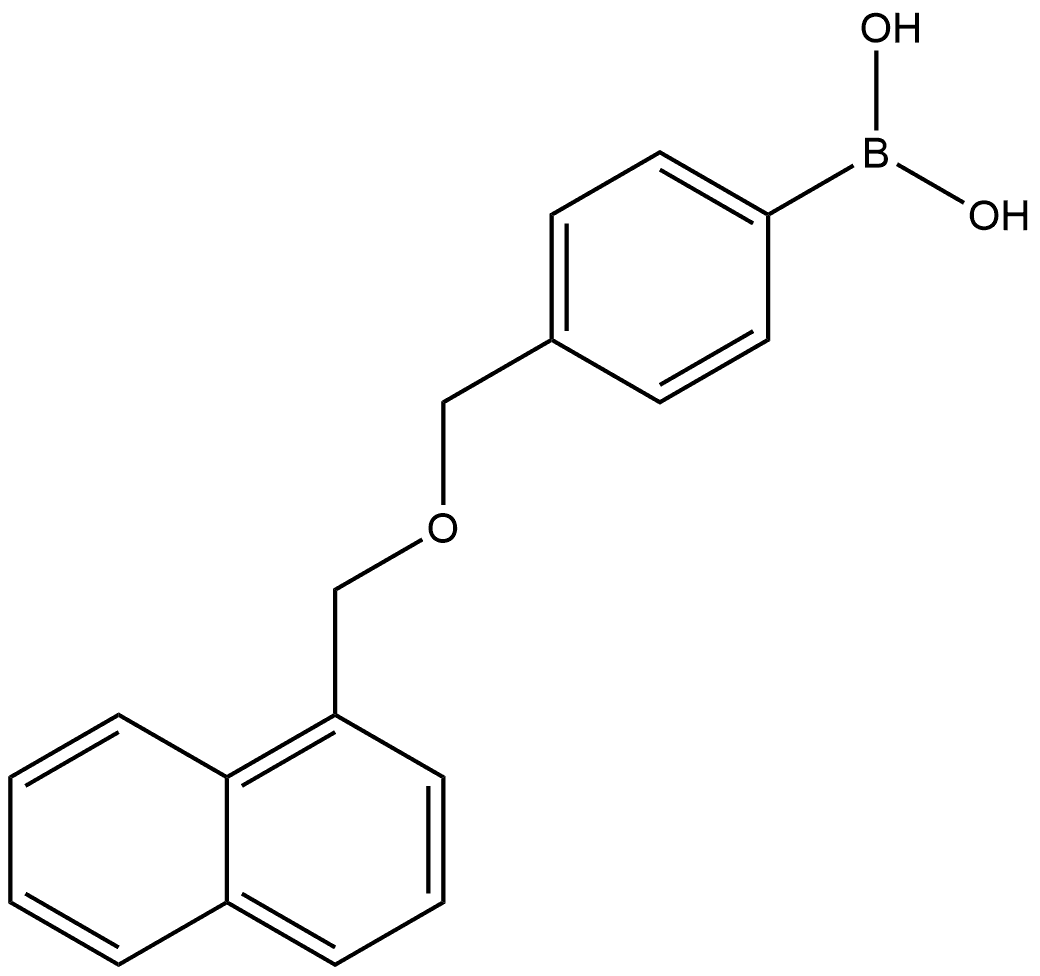 4-[(1-naphthalenylmethoxy)methyl]phenylboronic acid 结构式