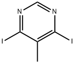 4,6-二碘-5-甲基嘧啶 结构式