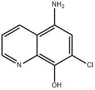 5-Amino-7-chloroquinolin-8-ol 结构式