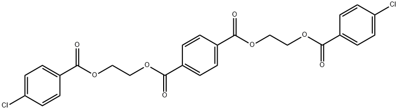 1,4-Benzenedicarboxylic acid, 1,4-bis[2-[(4-chlorobenzoyl)oxy]ethyl] ester 结构式