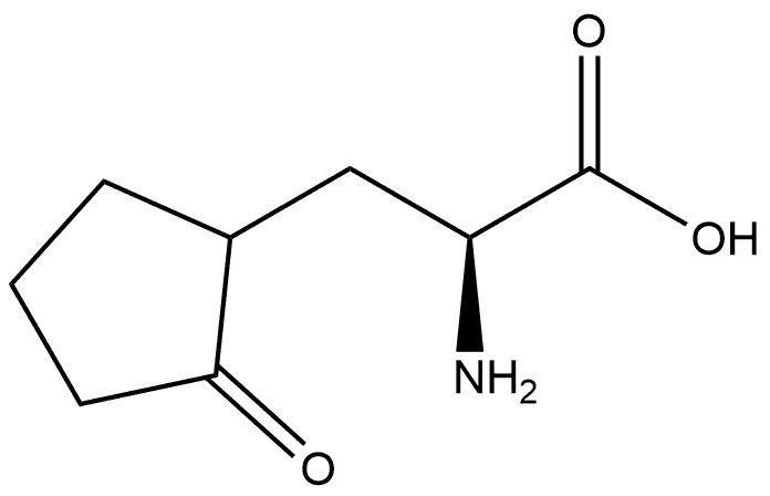 Cyclopentanepropanoic acid, α-amino-2-oxo-, (αS)- 结构式